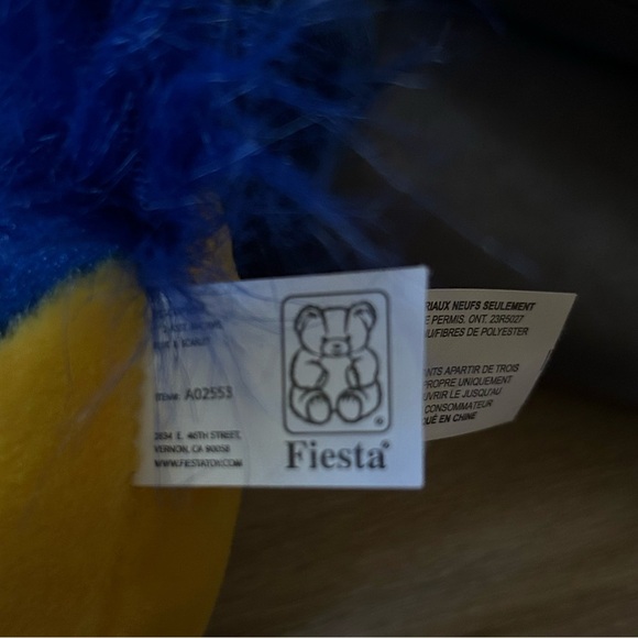 Fiesta WWF Adoption Macaw Bird Blue Stuffed Animal - Picture 8 of 12